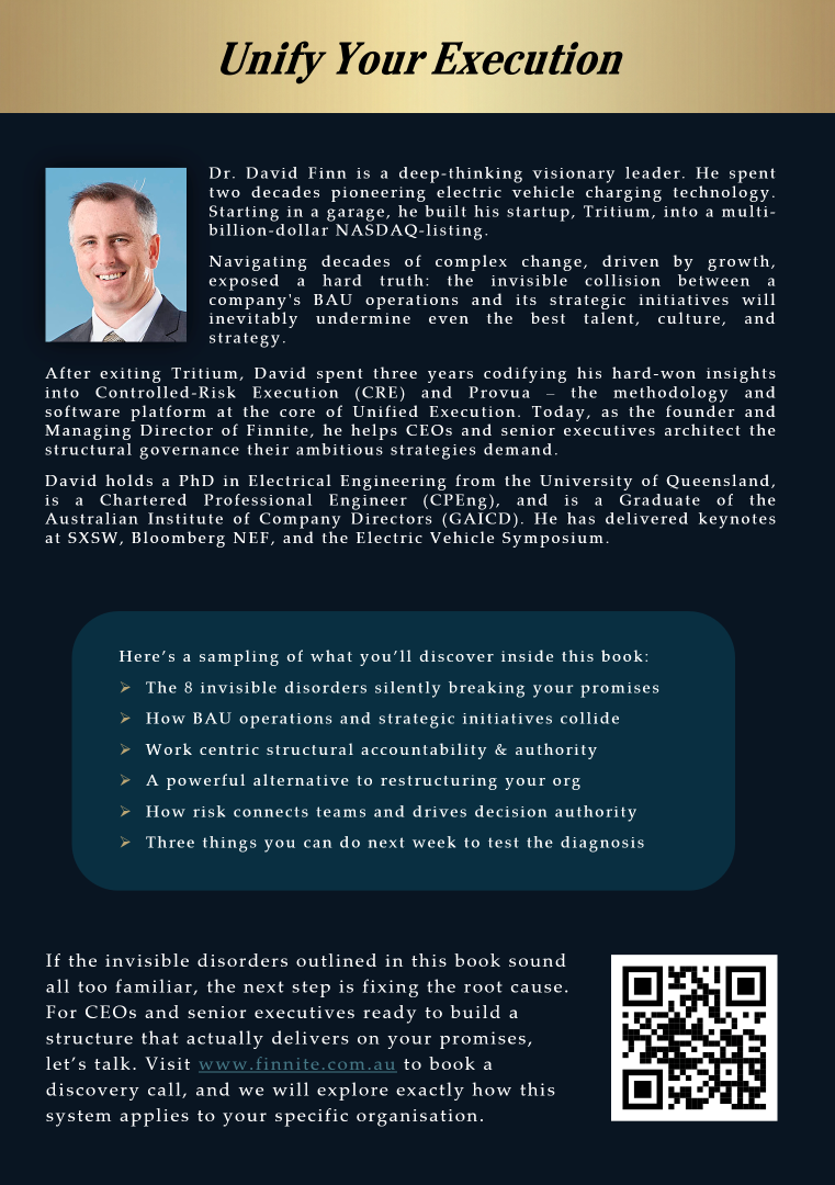 The Unified Execution System — Back Cover